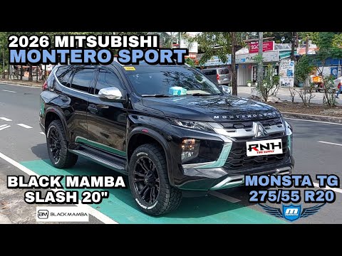 2026 Mitsubishi Montero Sport | Black Mamba Slash 20" | Monsta Terrain Gripper 275x55 R20 @ RNH