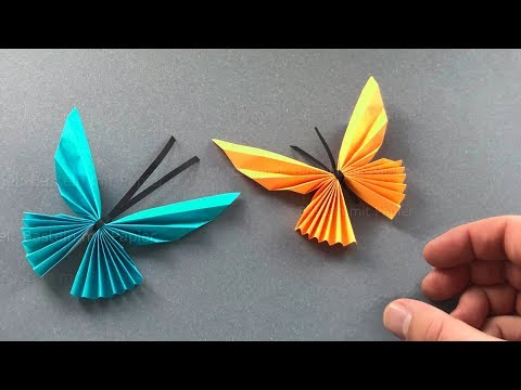 Origami Schmetterling basteln mit Papier 🦋 Bastelideen für Geschenke & Deko