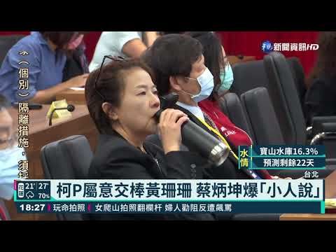 與蔡炳坤陷內鬥? 黃珊珊否認傳言