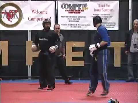 Ross Levine vs Sylvester Youngblood 2009 Compete Nationals Karate Tournament