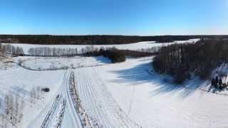 preview picture of video 'Kaltanėnai nuo vandens bokšto žiemą / Panorama of Kaltanenai'