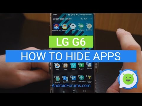LG G6 how to hide apps