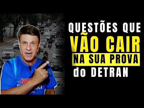 AS QUESTÕES MAIS COBRADAS NAS PROVAS DO DETRAN 2023. SIMULADO DETRAN 2023. O QUE MAIS CAI NAS PROVAS
