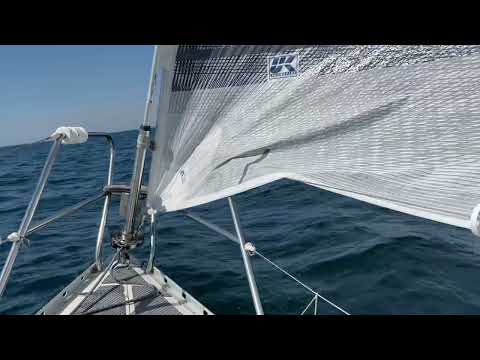 Luffe 40 - på vej mod Ystad - frisk vind