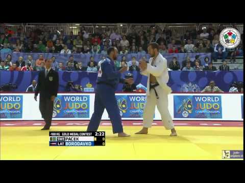 Judo 2015 Grand Slam Tyumen: Pacek (SWE) - Borodavko (LAT) [-100kg] final