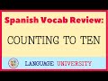 Counting to 10 in Spanish