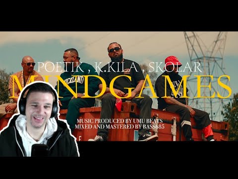 POETIK - Mindgames (ft. K.Kila & Skolar) [Official Music Video] - UK Reaction