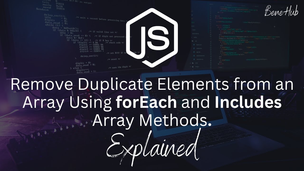 How to Remove Duplicate Elements from an Array Using JavaScript | JavaScript | Programming