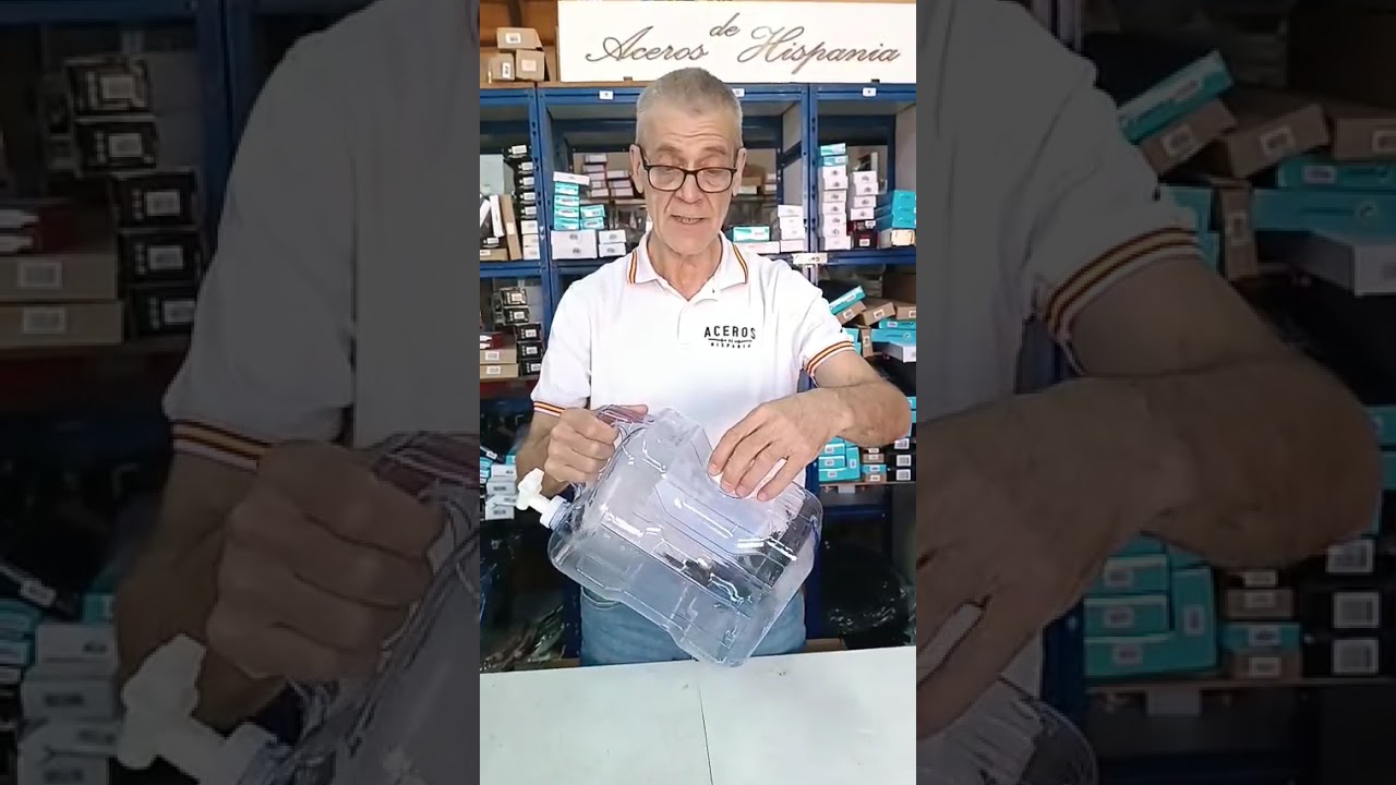 Dispensador de Agua de Plástico con Grifo (7,5 Litros) para Camping y Eventos