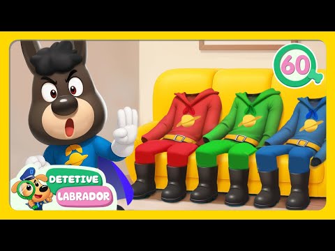 Super Herói 🦸 Historinha Engraçada do Detetive Labrador 🔍 Desenhos Animados