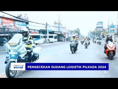 POLRES GRESIK PENGECEKAN GUDANG LOGISTIK PILKADA 2024