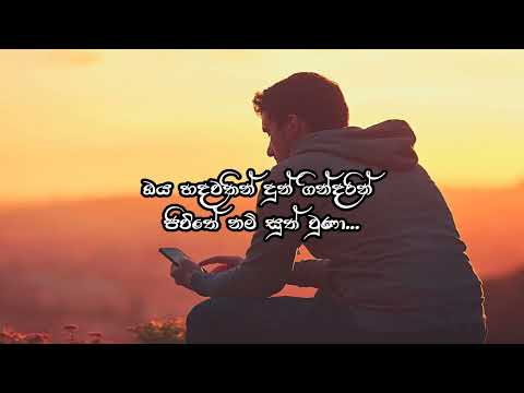 papuwata mage | විදවීමයි වැනසීමයි  | lyrics video | music ravindu