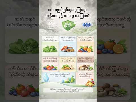 လေထုညစ်ညမ်းမှုကြား ကျန်းမာနေဖို့ ဘာတွေ စားကြမလဲ