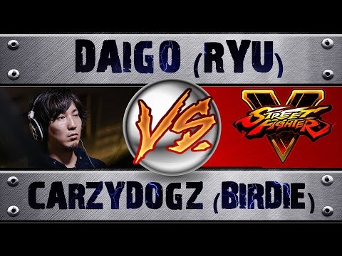 Street Fighter 5 MCZ DAIGO UMEHARA (RYU) VS CARZYDOGZ (BIRDIE) PRO RANKED MATCH - VER 1.01 HD