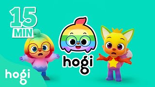 🌈 Colorful Hogi and Pinkfong 🌟｜Hogi Jingle Play｜15 min｜Hogi Hogi｜Kids Play｜Hogi Pinkfong