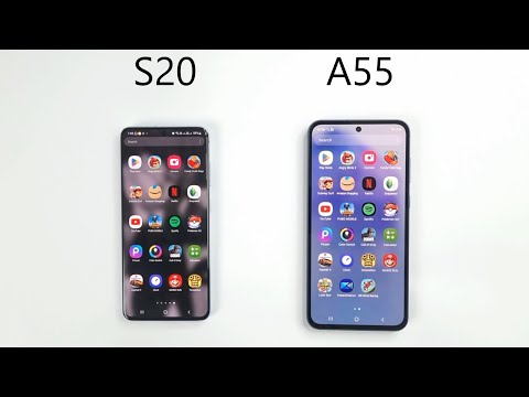 SAMSUNG A55 vs SAMSUNG S20 - Speed Test!