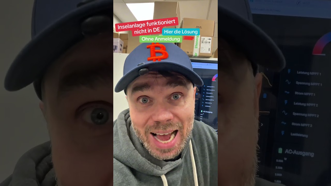 Große PV-Anlage ohne Anmeldung - Inselanlage in Deutschland unmöglich