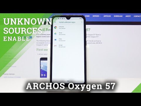How to Allow App Installation in ARCHOS Oxygen 57 - Enable Unknown Sources