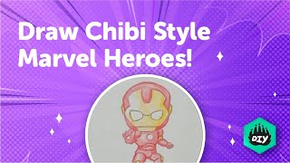 How to Draw Chibi Style | Marvel Heroes | Chibi Art | Drawing For Beginners