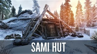 Skyrim Mod: Sami Hut - Cosy Player Home | House Mods (SSE)