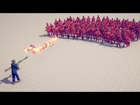 BAZOOKA vs UNITS - Totally Accurate Battle Simulator TABS