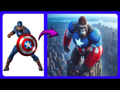 AVENGERS But KING KONG 🦍 VENGERS 🔥 All Characters (marvel & DC) 2025💥part 2