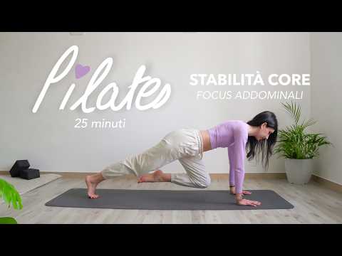 25Min PILATES A CASA per un Addome Forte e Stabile | Core Stability