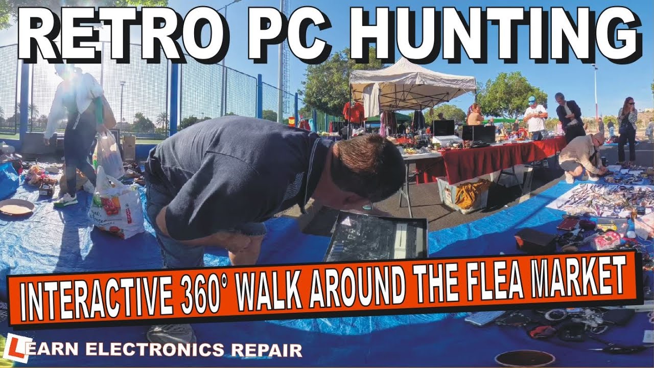 Where Do I Find Retro PC & Electronics? An INTERACTIVE  360 Tour Around The Car Boot Flea Market!