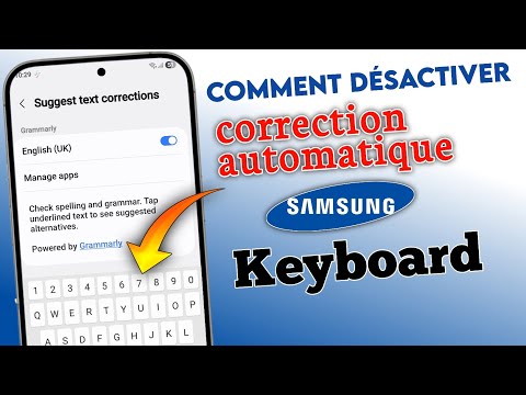 Comment désactiver la correction automatique sur le clavier Samsung |Turn off Autocorrect on SAMSUNG