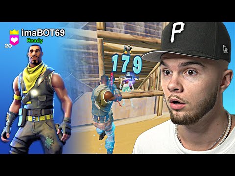 Acting Like A BOT Then Destroying Everyone In Fortnite!