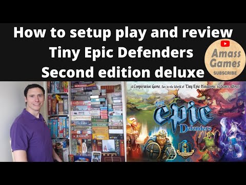 How to setup, play and review Tiny Epic Defenders by * AmassGames *