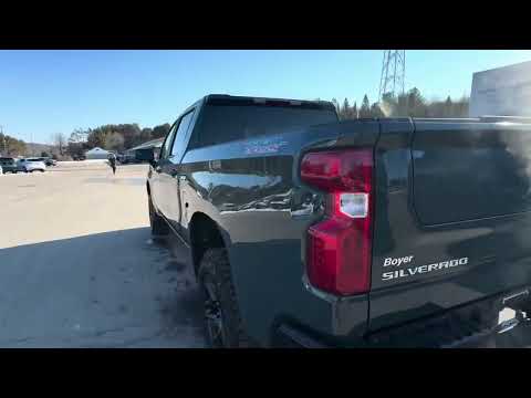 2026 Chevrolet Silverado 1500 Crew Cab Short Box 4-Wheel Drive Custom Trail Boss in Gray for sale at Boyer Chevrolet Buick GMC Bancroft in Bancroft, ON
