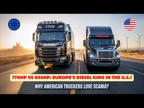 Why American Truckers Love Scania Trucks? (770HP V8 Shocks U.S. Market!)