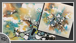 Acrylic Markers, Ink & Watercolor - Fun & Relaxing Abstract Painting! 250