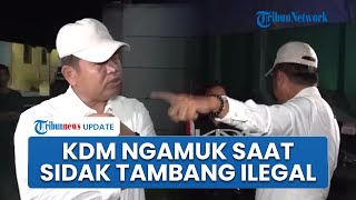 KDM Ngamuk saat Sidak Tambang Ilegal: Itu Udah Ada Police Line Masih Produksi, Besok Saya Pidana Ini