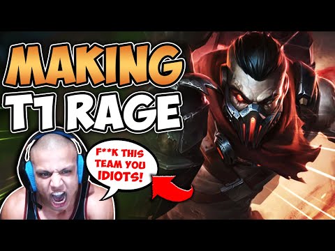I MADE TYLER1 RAGE WITH JUNGLE SINGED (HE FLAMES HIS TEAM) - League of Legends