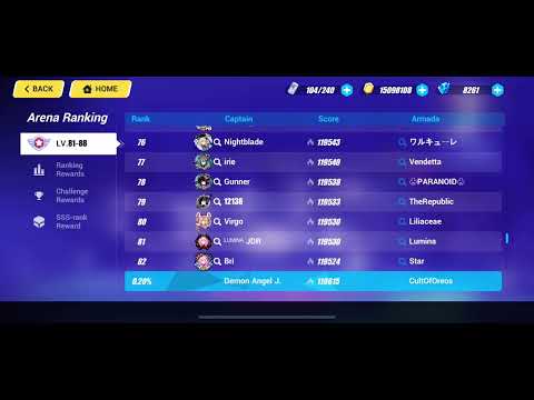 Honkai Impact 3rd Exalted Ma Top 100 Americas Server