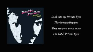 Private Eyes - Hall &amp; Oates  (with Lyrics)