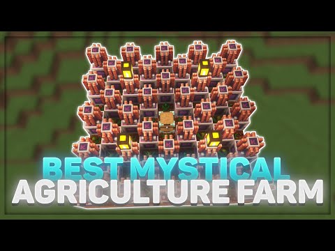 Build the BEST Mystical Agriculture Farm in FTB Skies 2 (Feed The Beast)