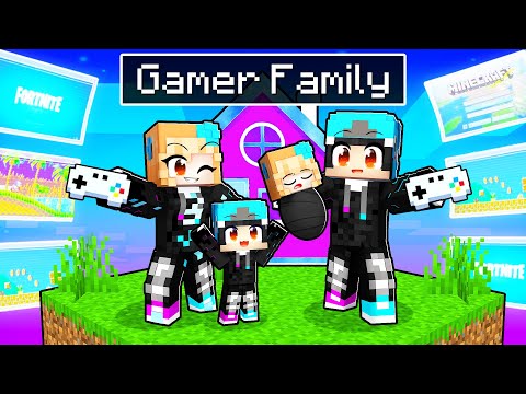 OMZ's Gamer Family in Minecraft! Crazy Parody Story w/ Roxy, Lily & Crystal