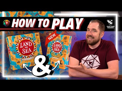 How to Play Land vs Sea and UNCHARTED Expansion | Board Game Tutorial
