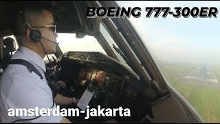 Download lagu [B777-300ER FULL ACTIVITY] RETURNING TO JAKARTA FROM AMSTERDAM IN END OF 2023 mp3