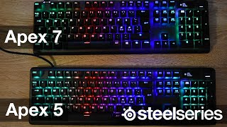 Video thumbnail for SteelSeries Apex 5 vs Apex 7 - Whats The Difference - Review by Oscar Mathia