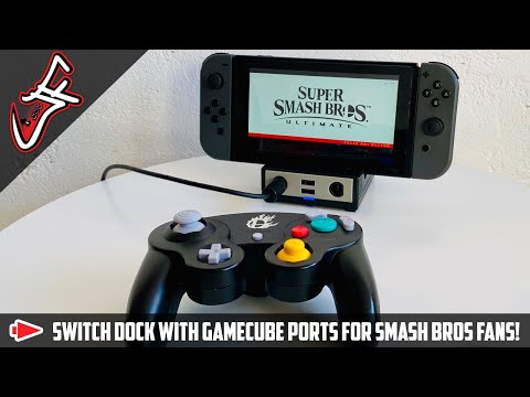 Brook Switch Dock Power-Bay with GameCube Ports for Super Smash Bros fans!