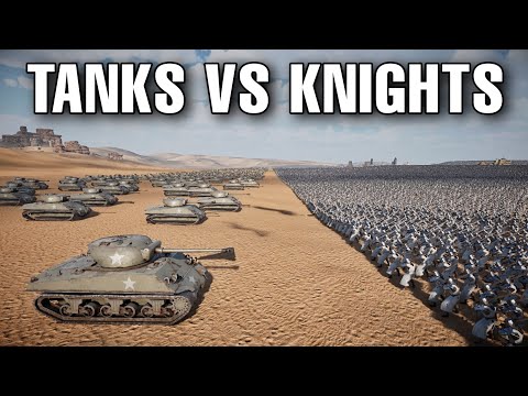 1 MILLION KNIGHTS VS 150 TANKS | Ultimate Epic Battle Simulator 2 | UEBS 2