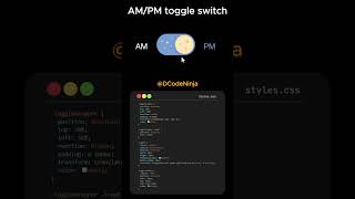 Create a Creative AM/PM Toggle Switch UI with HTML & CSS | No JavaScript Needed!