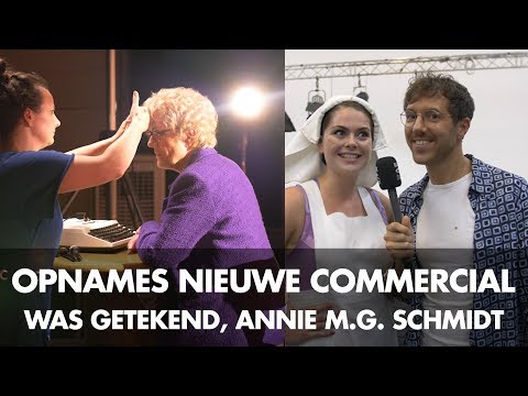 Backstage bij de nieuwe commercial | Was Getekend, Annie M.G. Schmidt