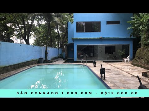 LOCAÇÃO EM SÃO CONRADO COM 6 QUARTOS - R$15.000,00