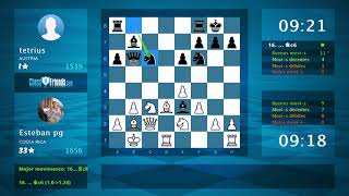Chess Game Analysis: Esteban pg - tetrius : 1/2-1/2 (By ChessFriends.com)