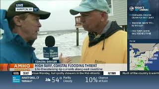 Mike Seidel The Weather Channel Hampton, VA Coastal Flooding 7 AM 9-27-2015